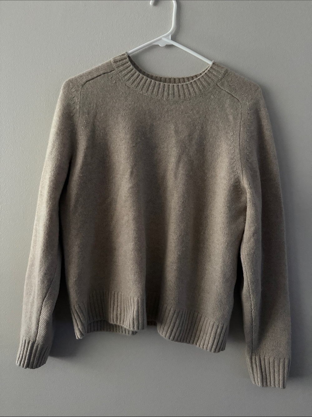 NAADAM Taupe Crewneck 100% Cashmere Sweater (small)